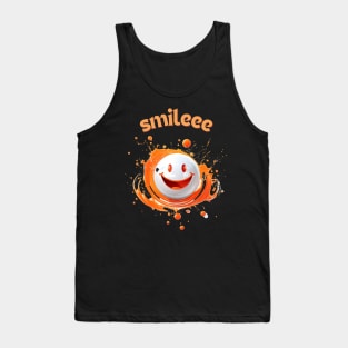 Smile Shirt, A Positive Mood, Smiley Snow, Sweet T-shirt, Happy Shirt Tank Top